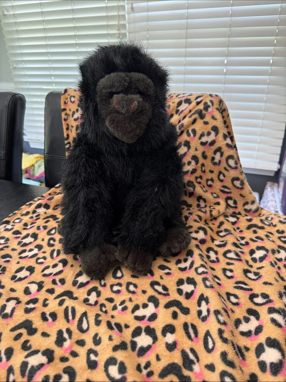 Plush Black Gorilla Dog Toy - Soft Chewable Pet Plush 1989 larger plush